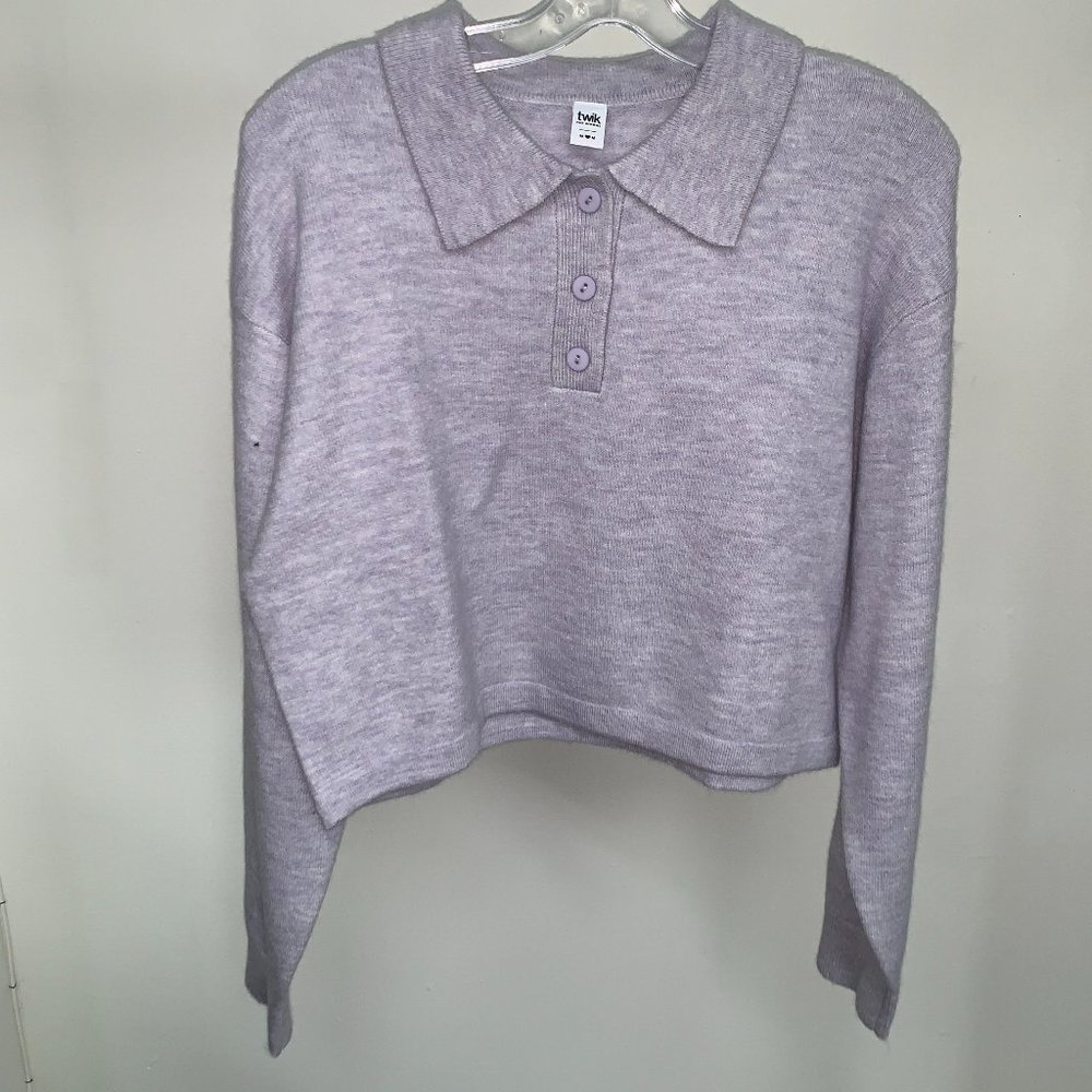 Simons Lavender Cropped Sweatshirt